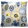 Cushion cover 45x45 Flowers blue soft
