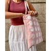 Tote S Daisy Linen Pink
