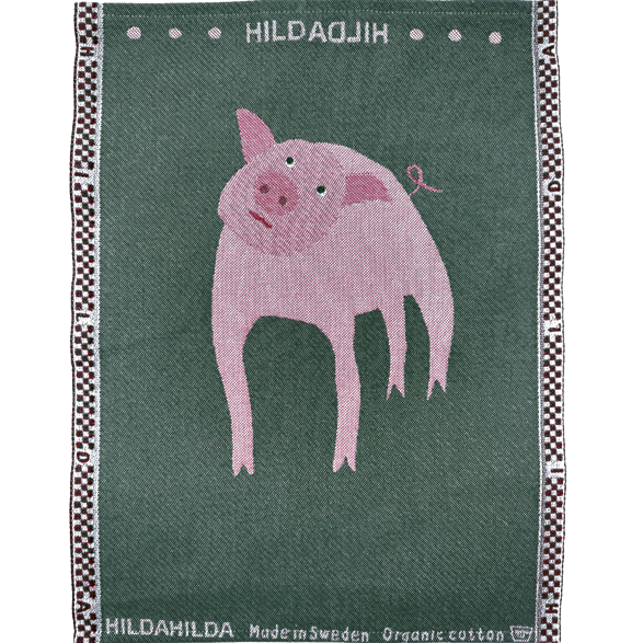 Towel Pig Green