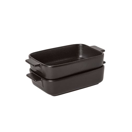 Satake Ugnsform svartglacerad porslin 2-pack, 19 cm