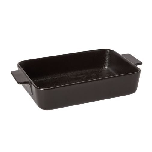 Satake Ugnsform svartglacerad porslin, 31 cm