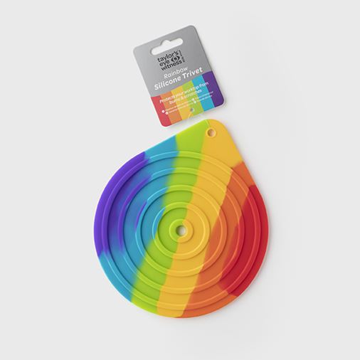 Taylor's Grytunderlägg Silikon Rainbow, 19,5 cm