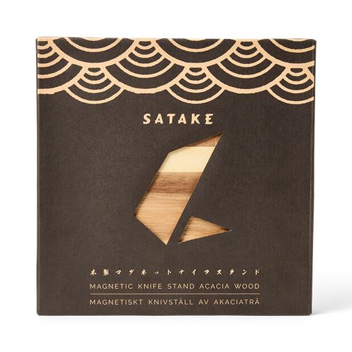 Satake Magnetiskt Knivställ i Akacia 19x25x24cm