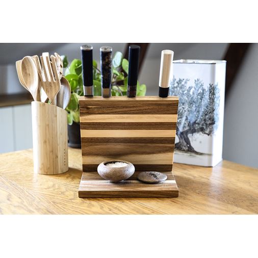 Satake Magnetiskt Knivställ i Akacia 19x25x24cm