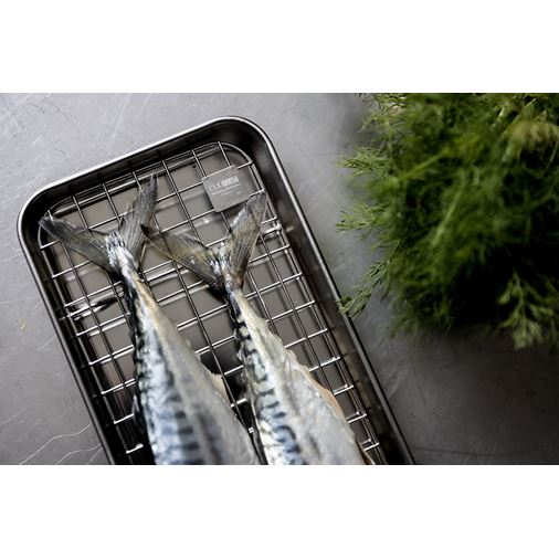 Culimat Gastrobleck med galler 38x14x2.5cm