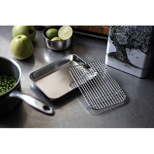 Culimat Gastrobleck med galler 18x14x2.5cm