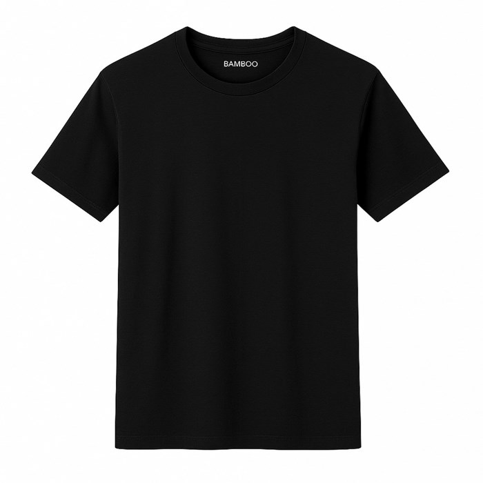 Moderno Svart Bambu T-shirt