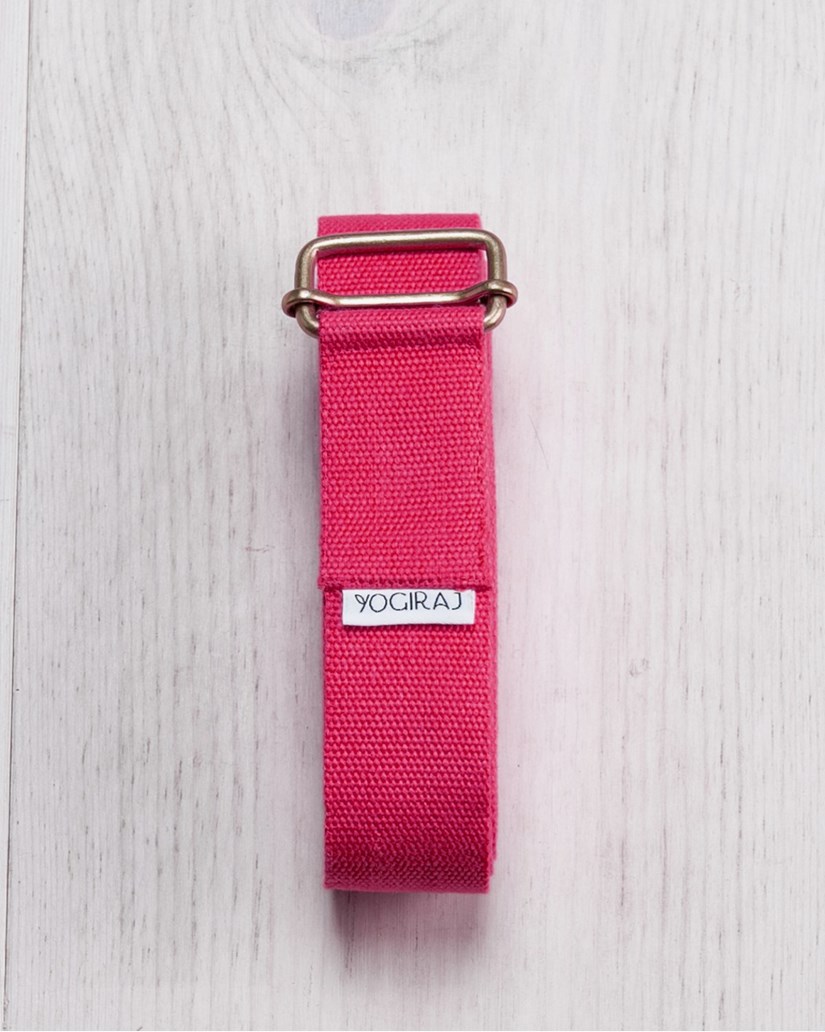Yoga belt long, Raspberry Red - Yogiraj - Raspberry red