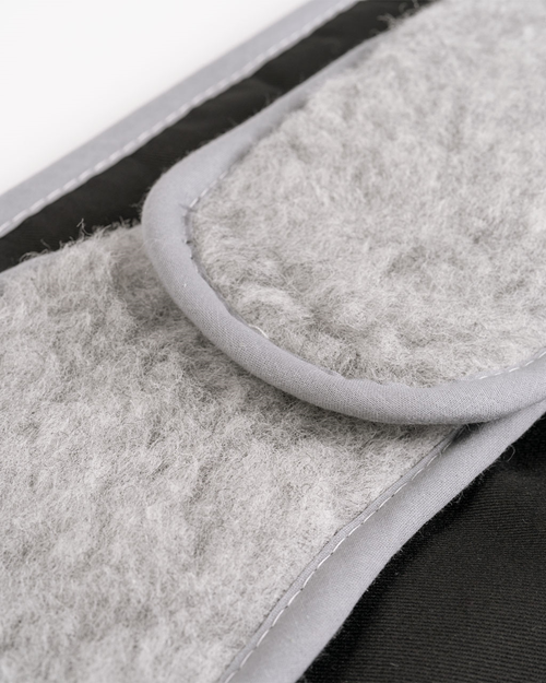 Kidney warmer wool, Silver grey - Yogiraj