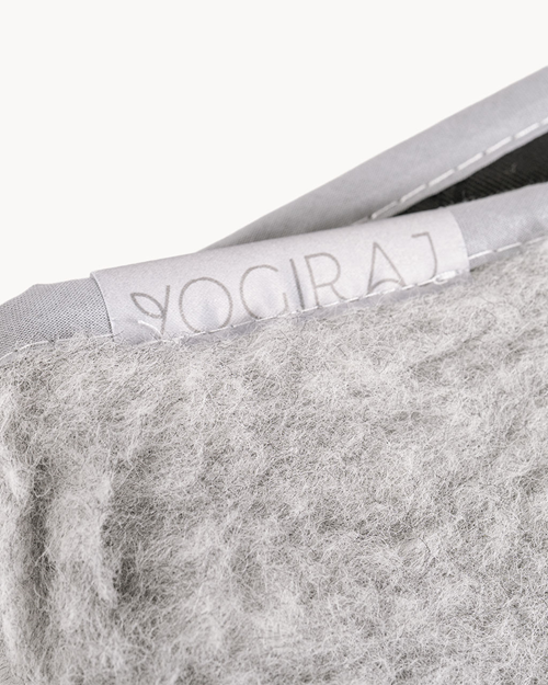 Ryggvärmare Kidney warmer wool, Silver grey - Yogiraj