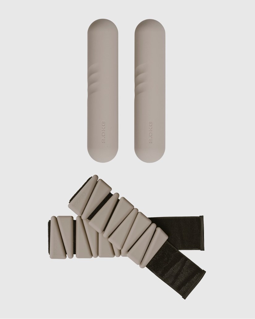Pilates weights kit, Hazel taupe - Yogiraj
