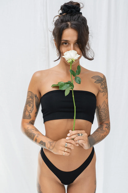 Yogatopp Nanna Bamboo Tube Top, Black - Studio K