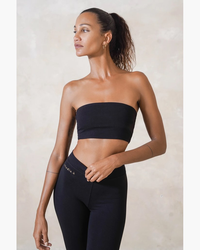 Yogatopp Nanna Bamboo Tube Top, Black - Studio K