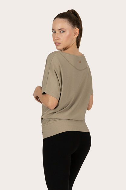 Yogatopp Budhi Short Sleeve Top, Fern - Urban Goddess