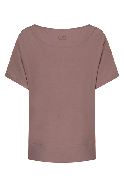 Yogatopp Budhi Short Sleeve Top, Fireclay - Urban Goddess