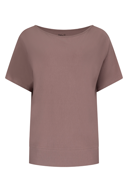 Yogatopp Budhi Short Sleeve Top, Fireclay - Urban Goddess