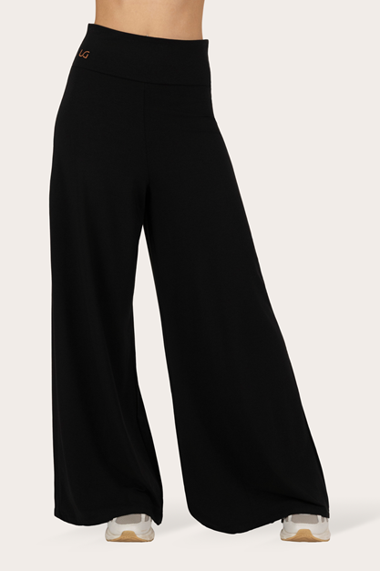 Yogabyxor Nyx Wide Pants, Onyx Black - Urban Goddess