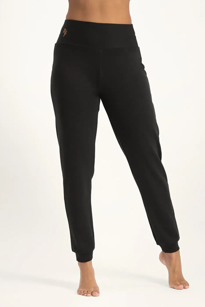 Yogabyxor Ojas Yoga Bamboo Summer Pants, Onyx Black - Urban Goddess