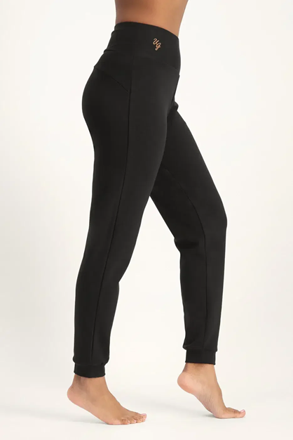 Yogabyxor Ojas Yoga Bamboo Summer Pants, Onyx Black - Urban Goddess