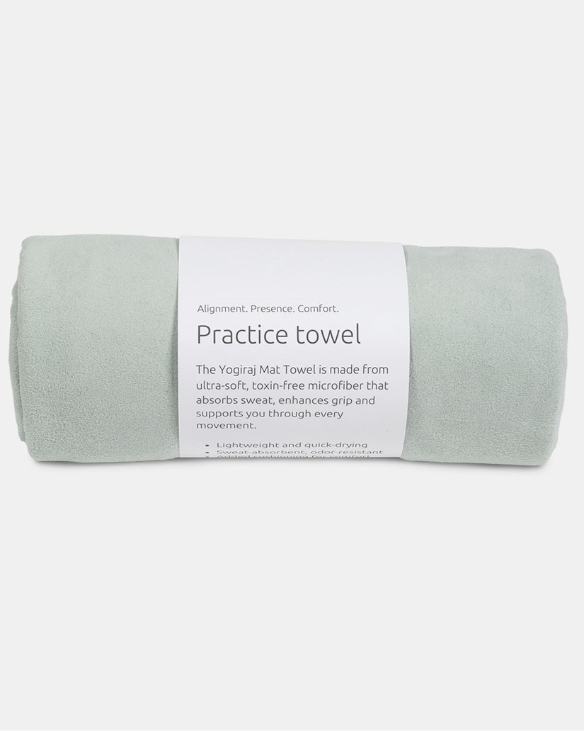 Yoga Mat Towel Yoga Practice towel, Sage green - Yogiraj