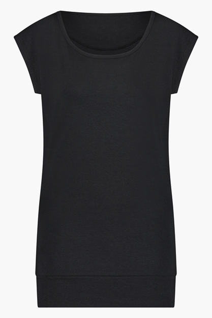 Yogatopp Asana Yoga tee, Urban Black - Urban Goddess