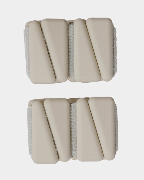 Ankle-/wrist weights kit, 0,45 kg, Natural - Yogiraj