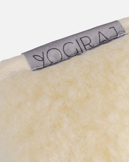 Ryggvärmare Kidney warmer wool, Natural - Yogiraj