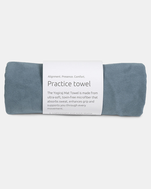 Matthandduk Yoga Practice towel, Storm blue - Yogiraj
