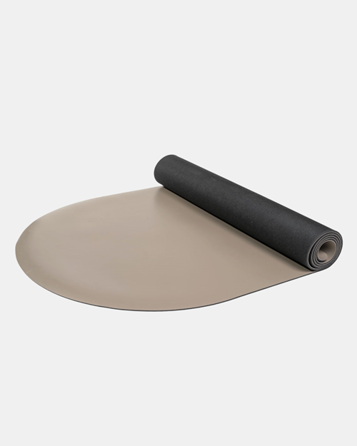 Yoga mat Grip mat Flow half moon 5 mm, Hazel taupe - Yogiraj