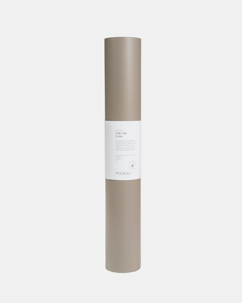 Yogamatta Grip mat Flow 5 mm, Hazel taupe - Yogiraj