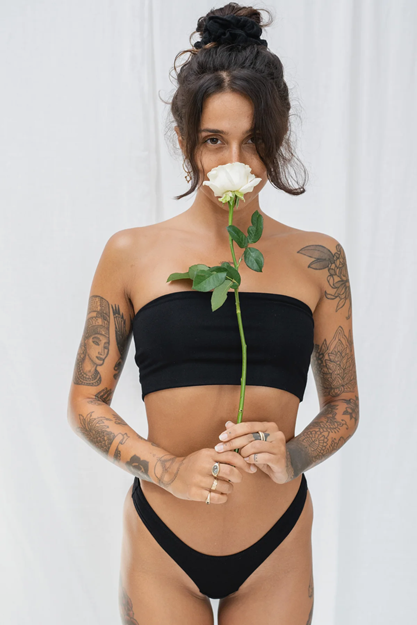 Yogatopp Nanna Bamboo Tube Top, Black - Studio K