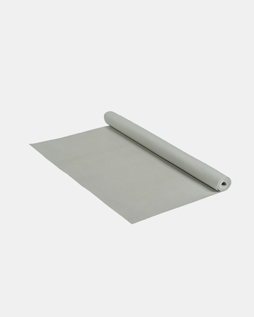 Yogamatta Natural practice travel mat long, 200 cm, Misty greige - Yogiraj