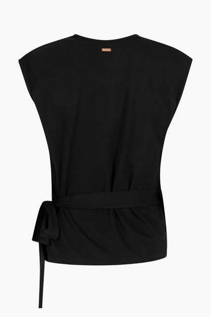 Yogatopp Aurora Wrap Top, Onyx Black - Urban Goddess