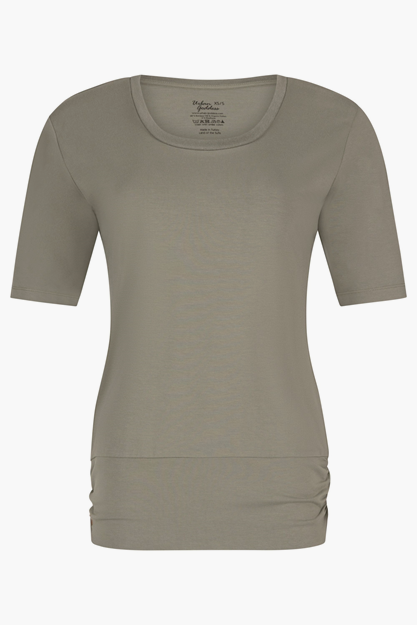 Yogatopp Kami Tee, Smokey Quartz - Urban Goddess