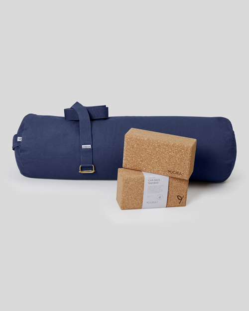 Yoga Kit Essential Props kit, Blueberry Blue - Yogiraj