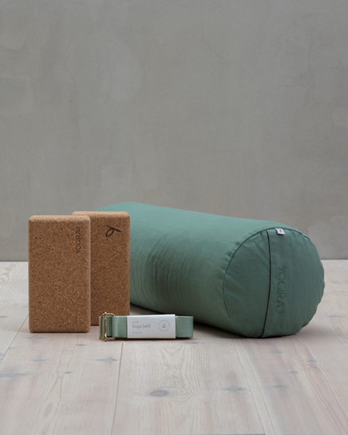 Yoga Kit Essential Props kit, Moss Green - Yogiraj