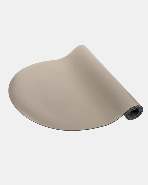 Yogamatta Grip mat Flow half moon 5 mm, Hazel taupe - Yogiraj