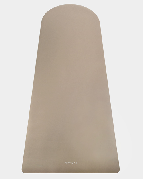 Yoga mat Grip mat Flow half moon 5 mm, Hazel taupe - Yogiraj