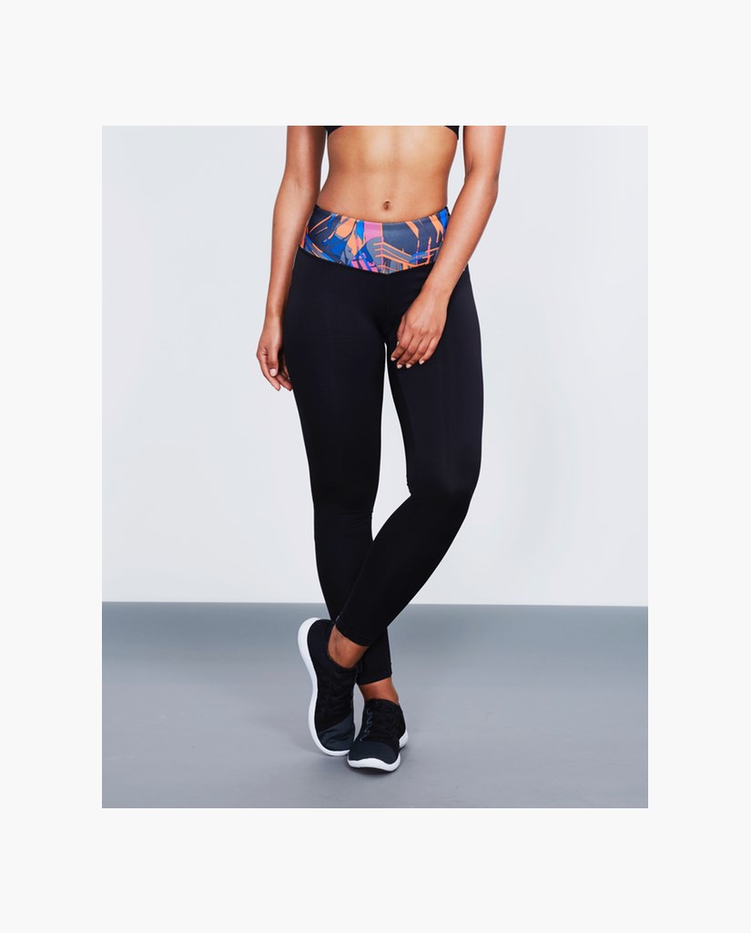 Yogatights BOW II - Pleat print/Black - DOM - XS