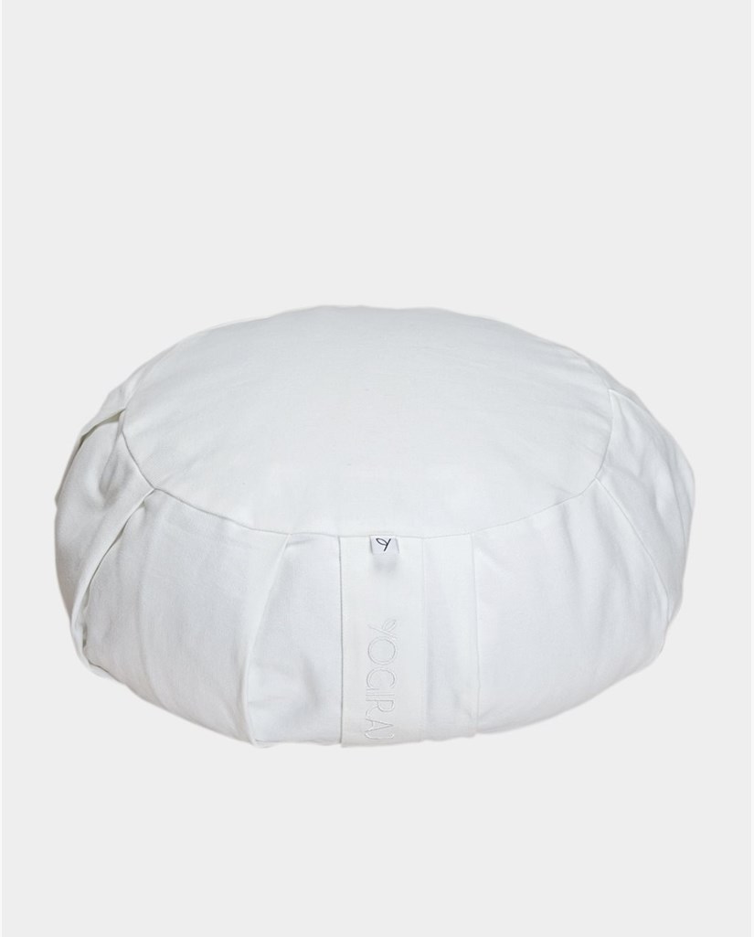 Ytterfodral meditation cushion, round, Birch white - Yogiraj