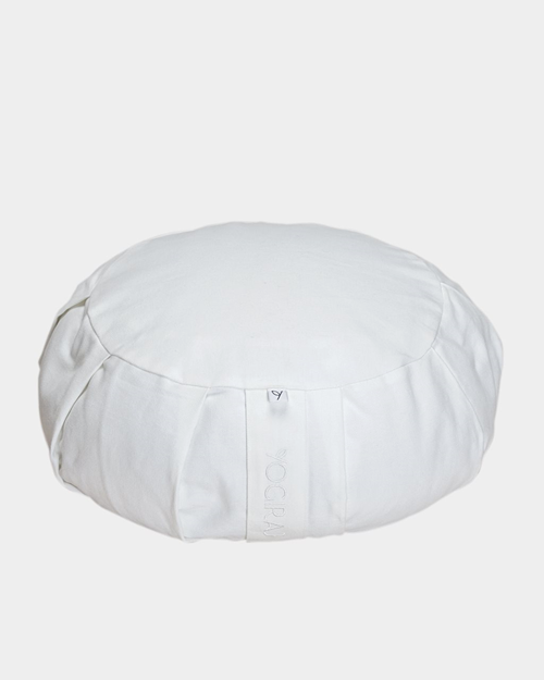 Ytterfodral meditation cushion, round, Birch white - Yogiraj