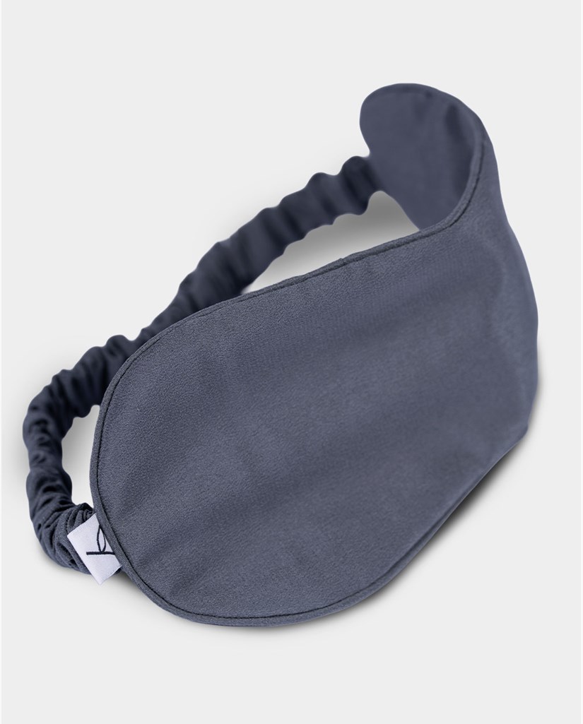 Silk eye mask lavender, Graphite grey - Yogiraj