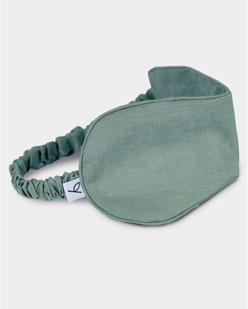 Hemp eye mask lavender, Moss green - Yogiraj