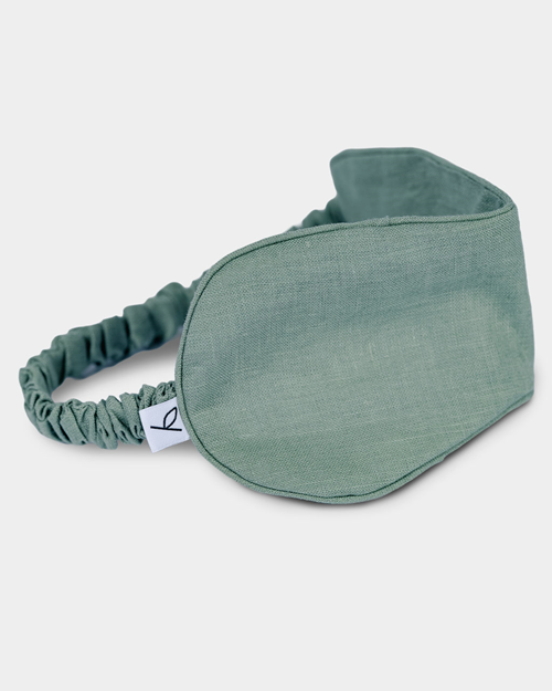 Hemp eye mask lavender, Moss green - Yogiraj