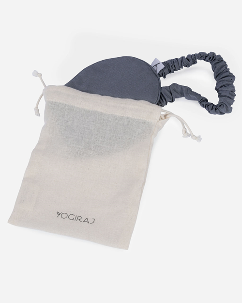 Silk eye mask, Blueberry blue - Yogiraj