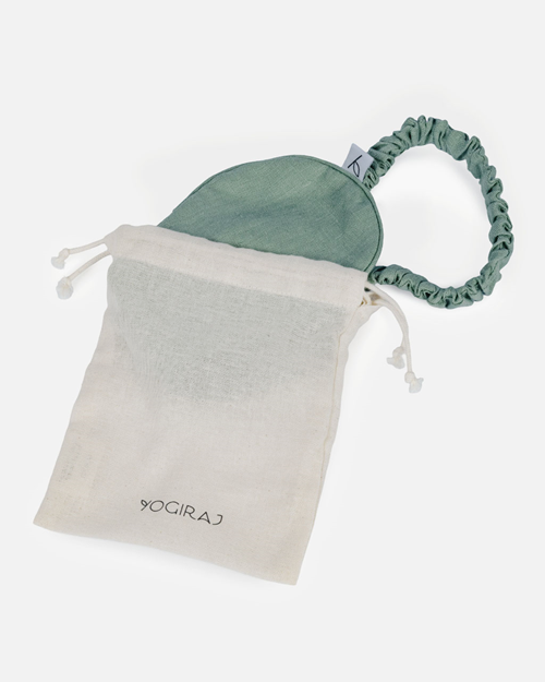 Hemp eye mask lavender, Graphite grey - Yogiraj