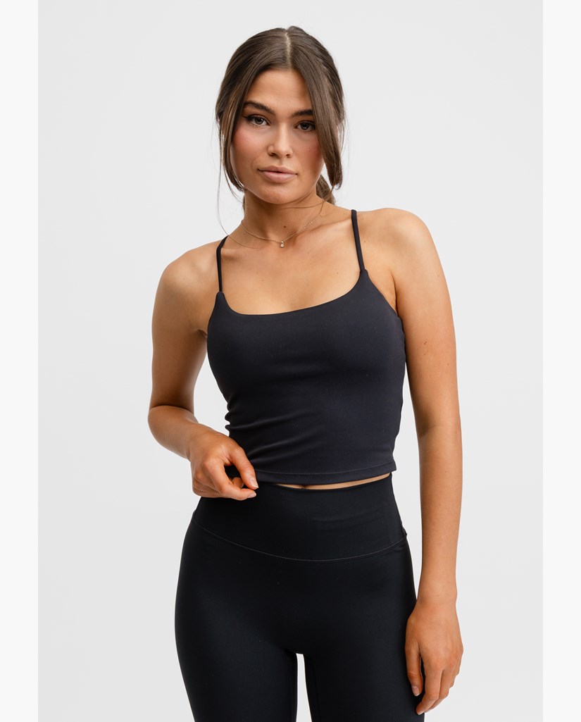 Butter Soft Singlet Black - Träningslinne Dam | Drop of Mindfulness