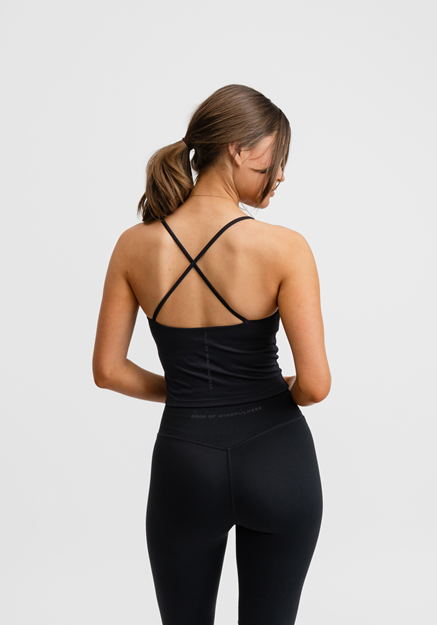 Butter Soft Singlet Black - Träningslinne Dam | Drop of Mindfulness
