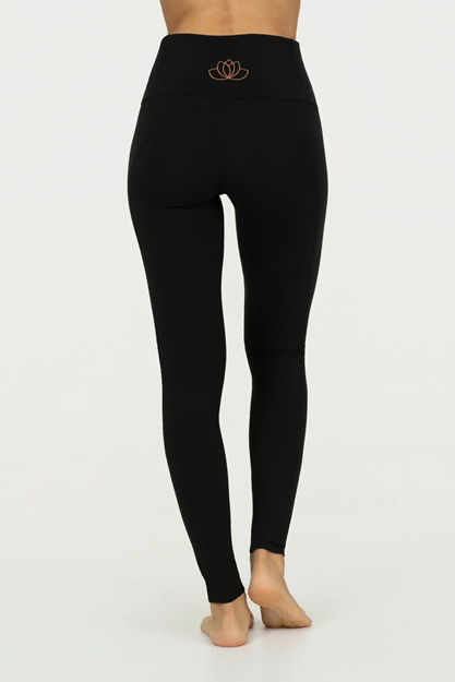 Yogabyxor Surya Dry Fit Yoga Leggings, Onyx Black - Urban Goddess