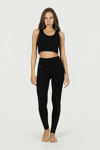 Yogabyxor Surya Dry Fit Yoga Leggings, Onyx Black - Urban Goddess